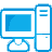 Computer basic blue